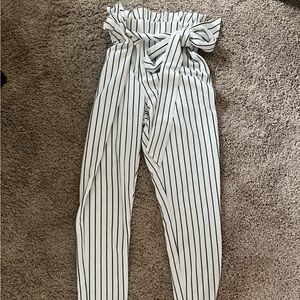 SHEIN Monochrome Striped Jumpsuit